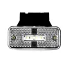 Prizmás LED helyzetjelző tartóval 12/24V (108x48) FEHÉR