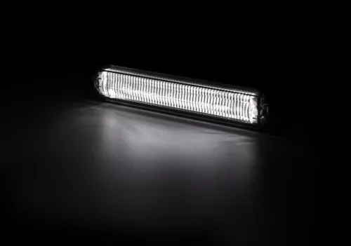 SLIM LED helyzetjelző lámpa (134x27mm) 12/24V fehér, FÜST búrával
