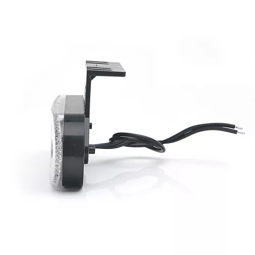 LED helyzetjelző lámpa 12/24V (ovális) Csíkos Fehér