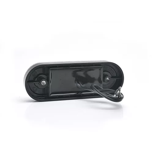 LED helyzetjelző lámpa 12/24V (ovális) Csíkos Fehér