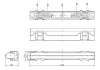 LED helyzetjelző lámpa (125x18mm) 12/24V Fehér