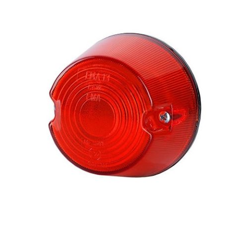 Helyzetjelző lámpa izzós kerek piros 75mm