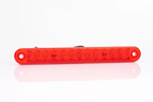 Helyzetjelző lámpa 12/24V (hosszú slim) ledes PIROS