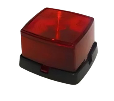 Helyzetjelző lámpa izzós kocka piros