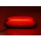 Kerekített LED helyzetjelző lámpa 12/24V PIROS