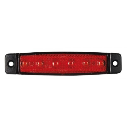 LED helyzetjelző lámpa 24V (kicsi, lapos) piros 