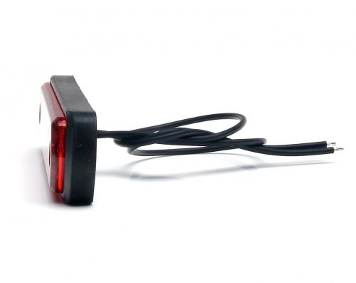 PIROS LED helyzetjelző lámpa (110x31) 12/24V VÍZTISZTA