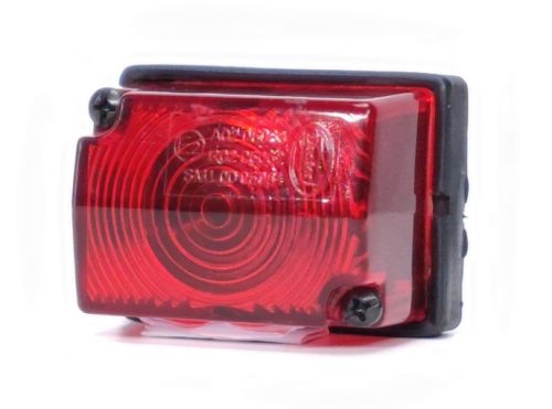 Helyzetjelző lámpa izzós téglalap piros SIM