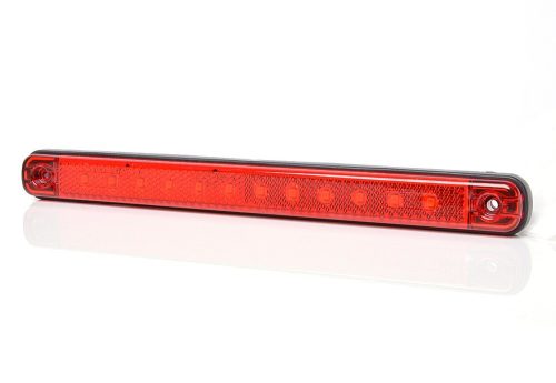 LED helyzetjelző lámpa 12/24V (238x21mm) PIROS