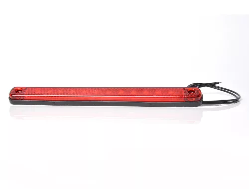 LED helyzetjelző lámpa 12/24V (238x21mm) PIROS