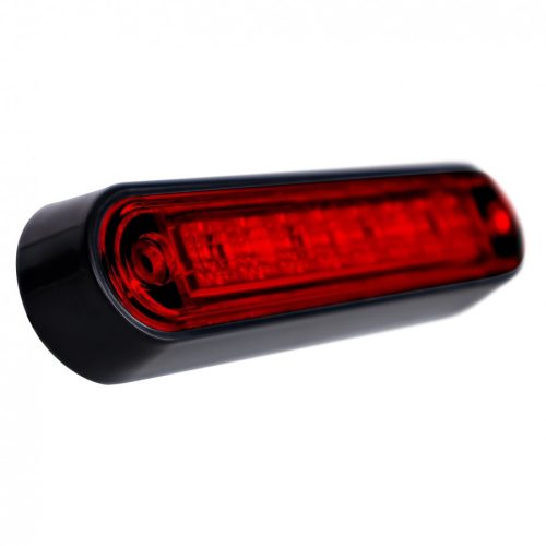 LED helyzetjelző lámpa (140x34mm) 12/24V piros