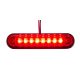 LED helyzetjelző lámpa (140x34mm) 12/24V piros