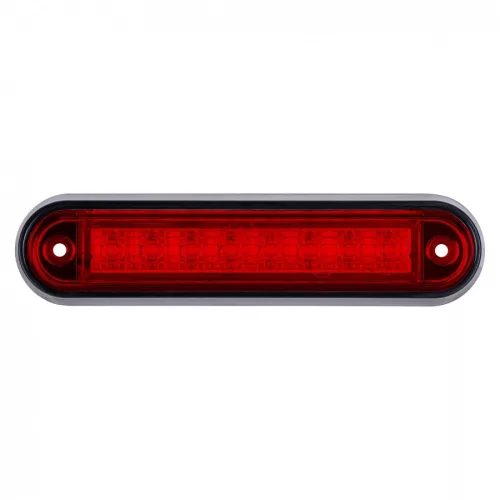 LED helyzetjelző lámpa (140x34mm) 12/24V piros