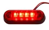 LED helyzetjelző lámpa (100x34mm) 12/24V piros