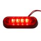 LED helyzetjelző lámpa (100x34mm) 12/24V piros