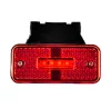 Prizmás LED helyzetjelző tartóval 12/24V (108x48) PIROS