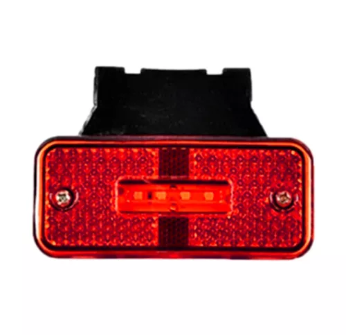 Prizmás LED helyzetjelző tartóval 12/24V (108x48) PIROS