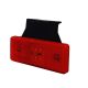 Prizmás LED helyzetjelző tartóval 12/24V (112x43) PIROS
