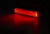 SLIM LED helyzetjelző lámpa (134x27mm) 12/24V piros, FÜST búrával