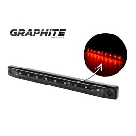   SLIM LED helyzetjelző lámpa (254x24mm) 12/24V piros, FÜST búrával