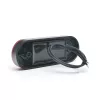 LED helyzetjelző lámpa 12/24V (ovális) Csíkos Piros
