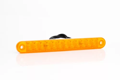 Helyzetjelző lámpa LED 12/24V (hosszú slim) kerekített SÁRGA