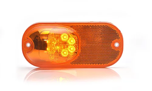 LED irányjelző és helyzetjelző lámpa 12/24V prizmával