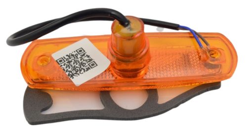 LED helyzetjelző lámpa buszra ovál sárga 12/24V