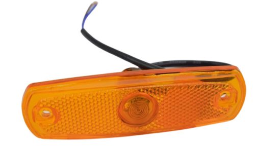 LED helyzetjelző lámpa buszra ovál sárga 12/24V