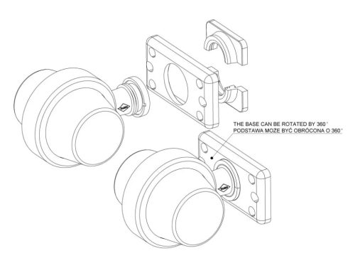 Amerikai helyzetjelző 12/24V rövid ledes SÁRGA/SÁRGA