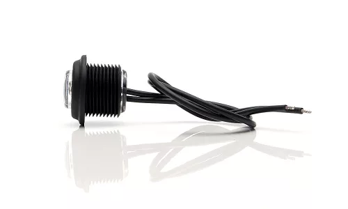 Mini LED helyzetjelző lámpa gumi házban 12/24V SÁRGA