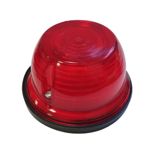 Helyzetjelző lámpa izzós kerek piros 92mm