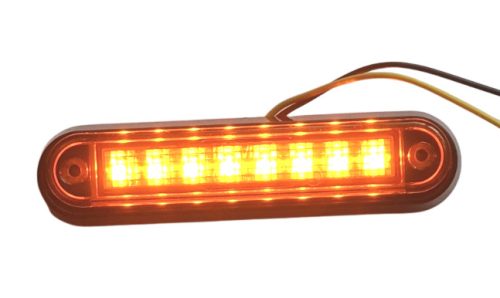 LED helyzetjelző lámpa (140x34mm) 12/24V sárga
