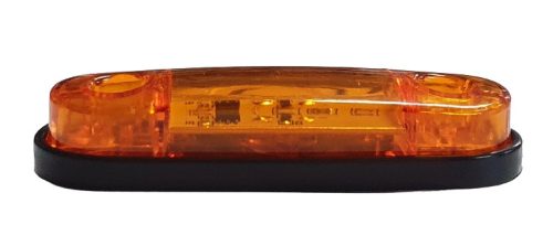 3 LED-es helyzetjelző gumiágyban 12/24V Sárga