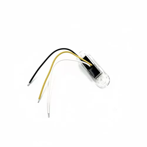 FEHÉR/SÁRGA LED helyzetjelző 84x28mm 12/24V VÍZTISZTA