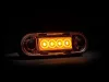 FEHÉR/SÁRGA LED helyzetjelző 84x28mm 12/24V VÍZTISZTA