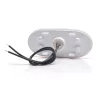 LED helyzetjelző lámpa 12/24V (ovális) sárga Körfényes