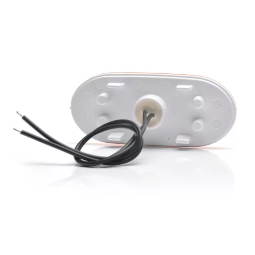 LED helyzetjelző lámpa 12/24V (ovális) sárga Körfényes