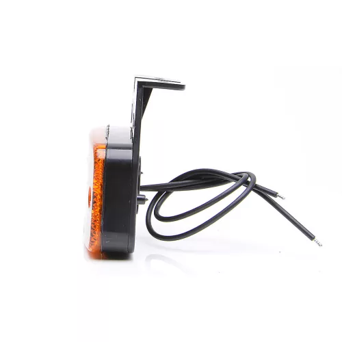 LED helyzetjelző lámpa 12/24V (nagy téglalap) Csíkos Sárga