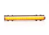 LED helyzetjelző lámpa (125x18mm) 12/24V Sárga, Füst búrával