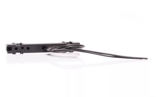 LED helyzetjelző lámpa (125x18mm) 12/24V Sárga, Füst búrával