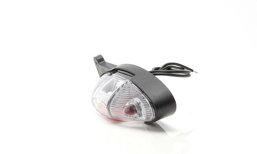 Szélességjelző lámpa 12/24V (ovál) LED piros-fehér+tartó