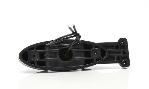 Szélességjelző lámpa 12/24V (ovál) LED piros-fehér+tartó