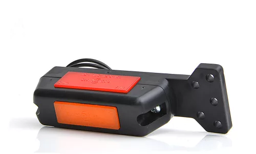 Szélességjelző lámpa 12/24V (opál) LED piros-fehér-sárga JOBB