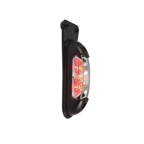 Szélességjelző lámpa 12/24V (New) LED piros-fehér-sárga+tartó