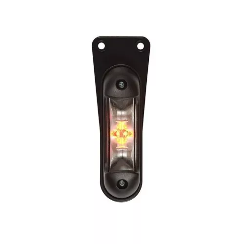 Szélességjelző lámpa 12/24V (New) LED piros-fehér-sárga+tartó