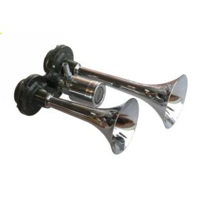 Légkürt dupla 16/20 cm kerek végű 12/24V