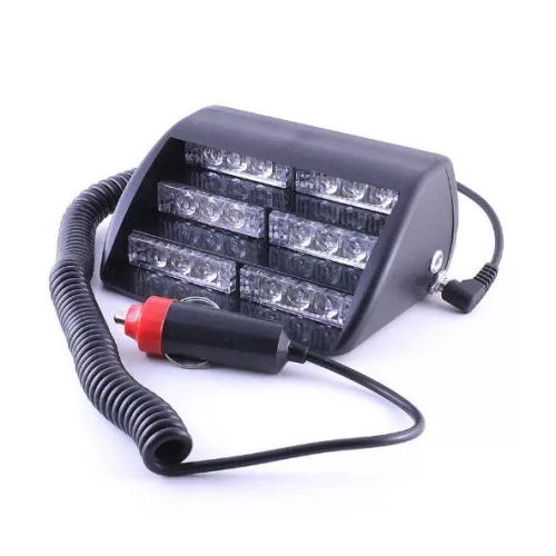 Sárga villogó szélvédőre 18 LED 12V