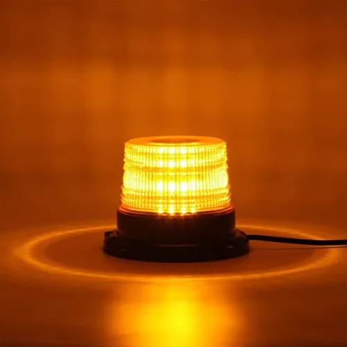 LED sárga villogó 12/24V EXTRA fény mágnestalpas