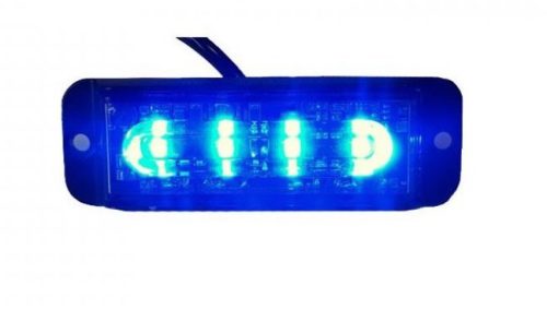 4 POWER LED-es kék villogó modul 12/24V